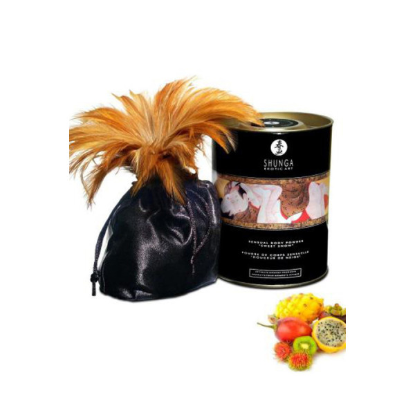 Poudre de massage corporelle comestible fruits exotiques 228grs 